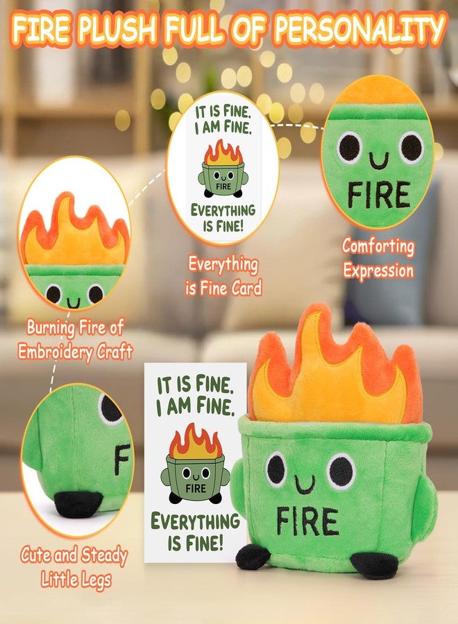 A AIFAMY Dumpster on Fire Plush with Sound, Soft Dumpster Stuffed Animals for Emotional Daily Support, Gag Gift for Coworkers Office Accessories Desk Decor Birthday Present - Image 4